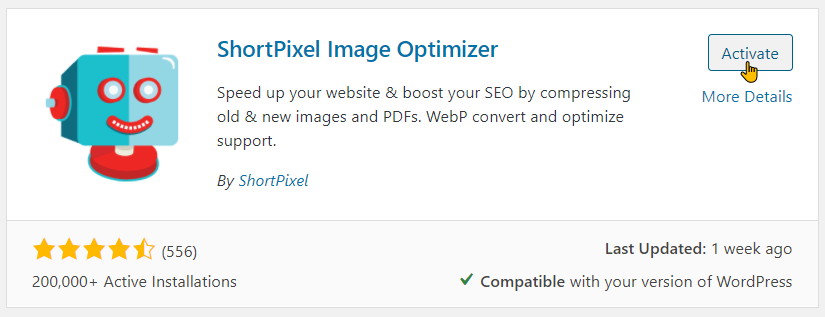 How to optimize an image with ShortPixel Step-1