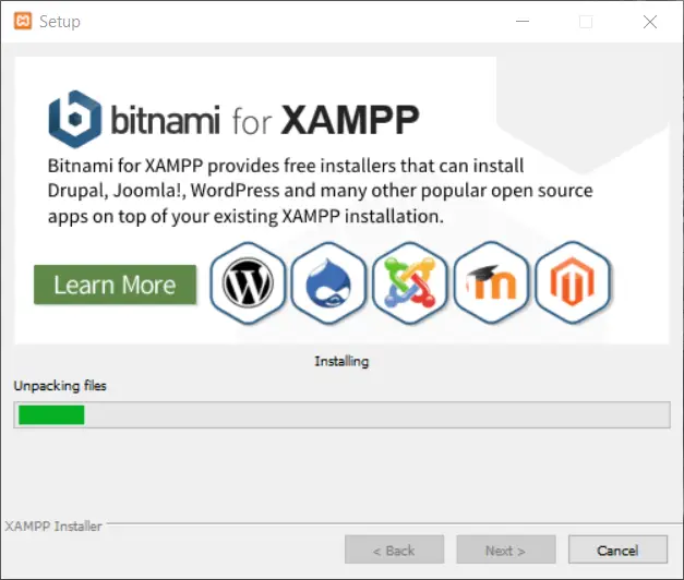 Download and Install XAMPP Step 7