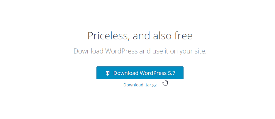 Download and Install WordPress Step-2