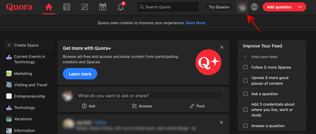 Delink Quora From Your Gmail Account Step 3