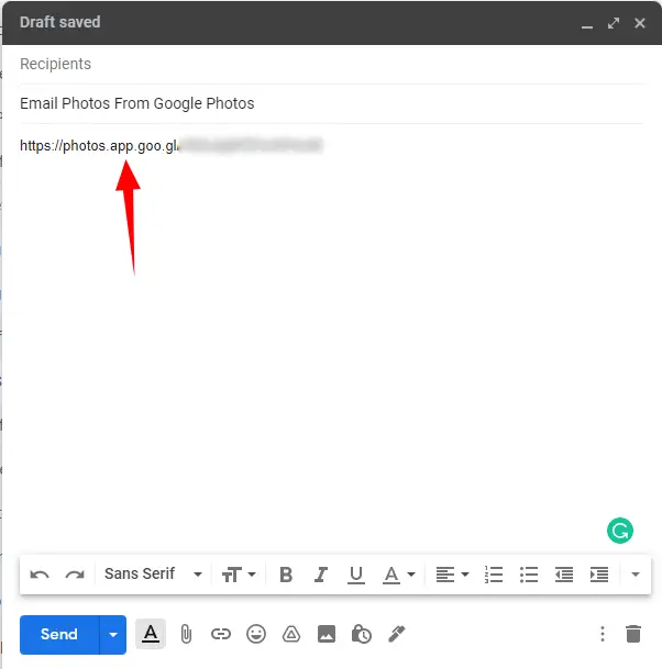 Email Photos From Google Photos Step 11