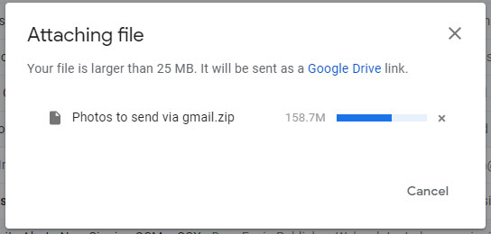 Email Photos Using Google Drive Step 7