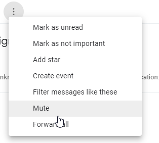 Hide Emails By Muting The Email Thread Step-3