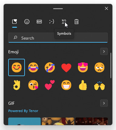 Insert An Em Dash Using The Windows Emoji Keyboard Step-3