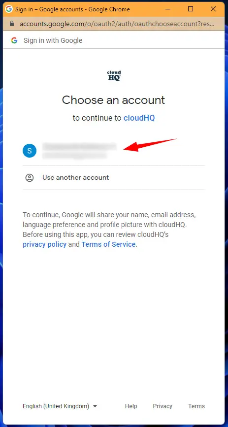 Create A cloudHQ Account Step 3