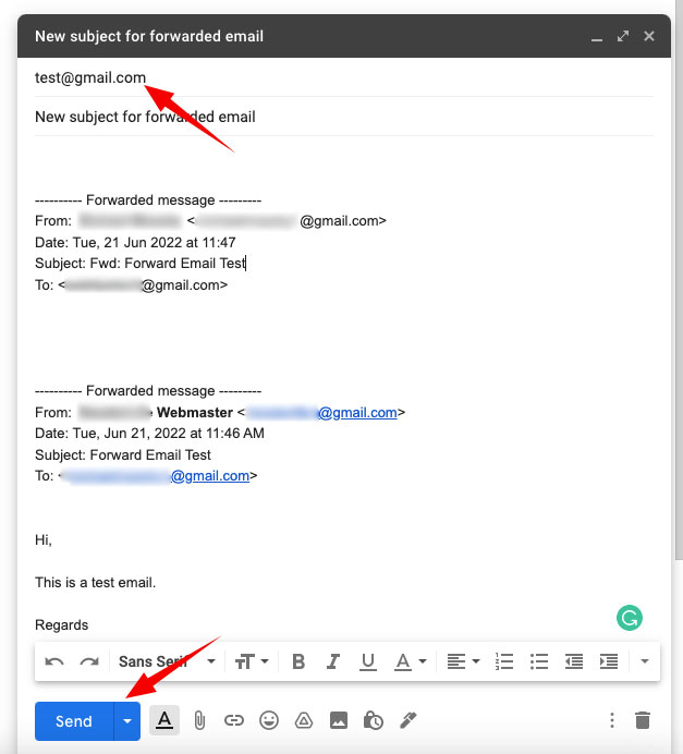 How To Change Subject Line In Gmail When Forwarding Step 6