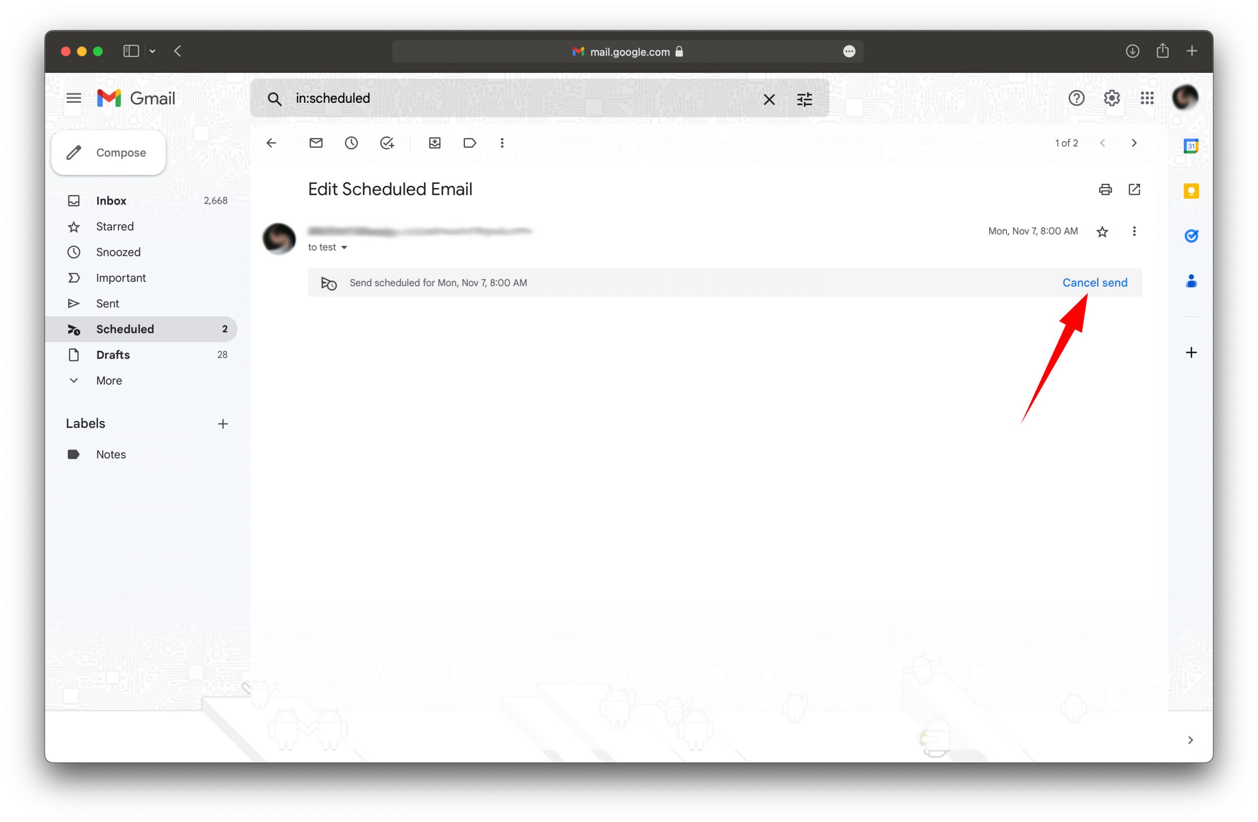 How To Edit Scheduled Email In Gmail Step 03