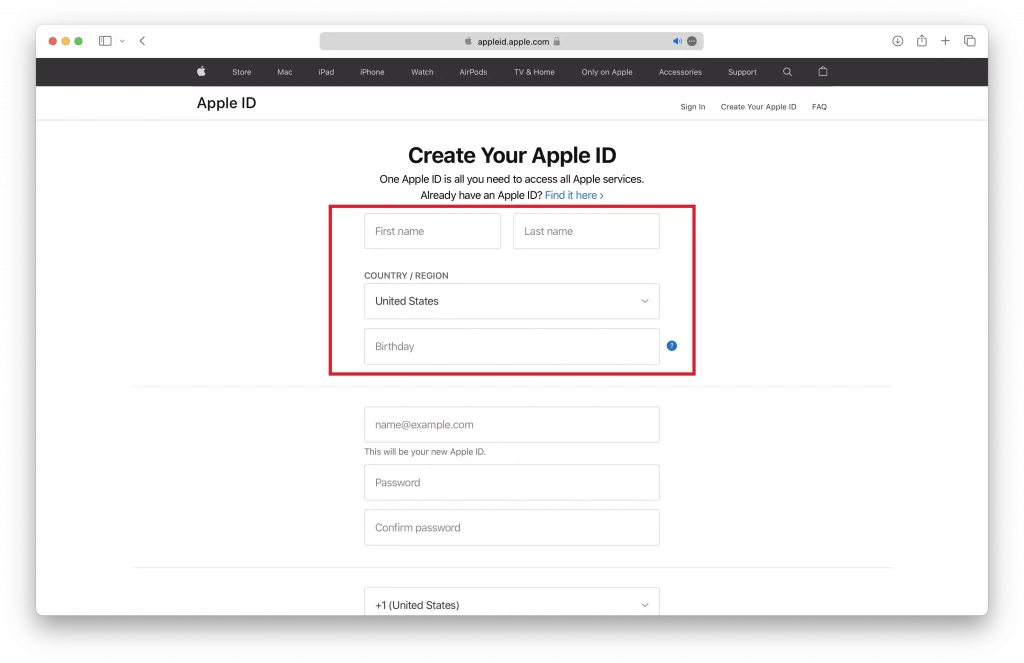 How To Create An Apple ID With A Gmail Email Address Step 3