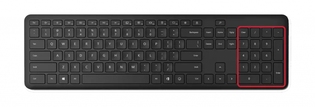 New Windows Keyboard Number Pad