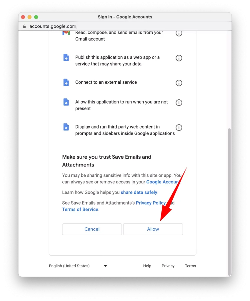 Download and install the Save Emails and Attachments extension Step-05