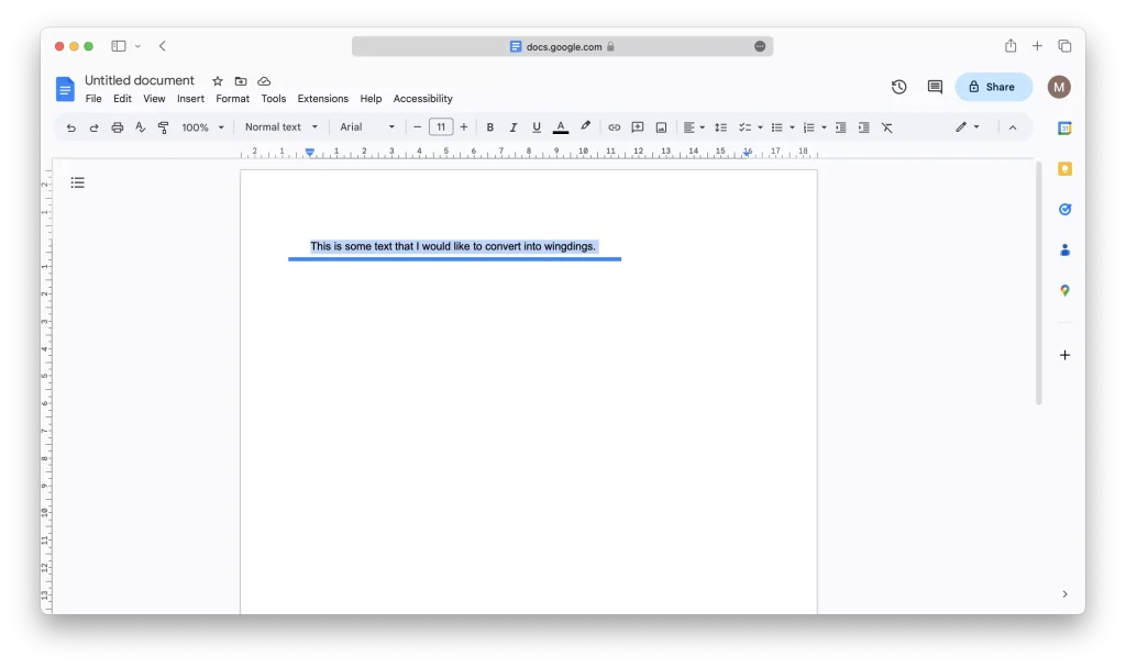 Copy text From the Google Docs document Step 03
