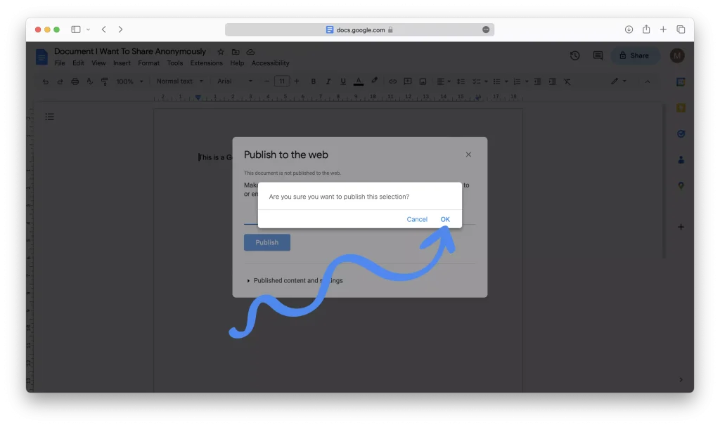 Using The Publish To Web Feature 06