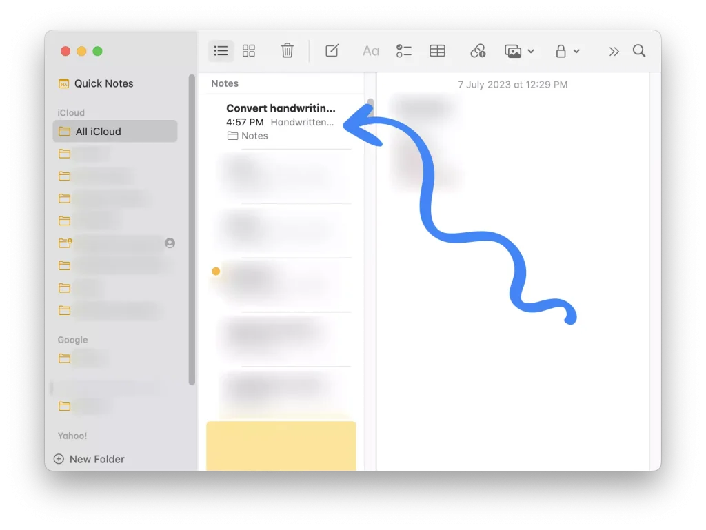Transfer Converted Text To Google Docs From macOS Notes App 02