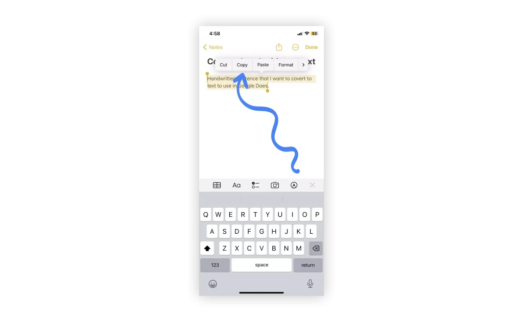 Using the iOS Notes App to Convert Handwriting to Text 06