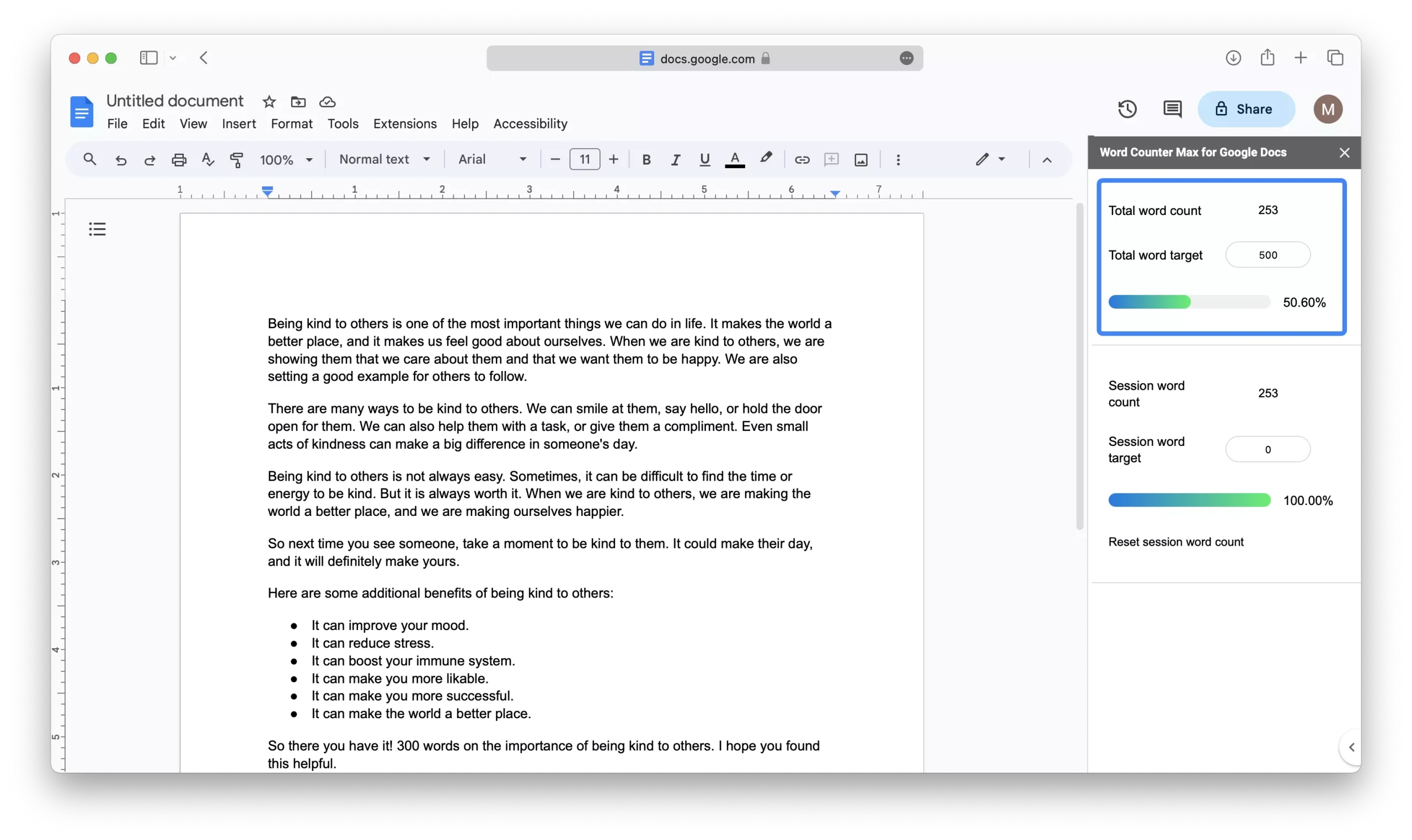 Using Word Counter Max For Google Docs To Set A Word Limit 14
